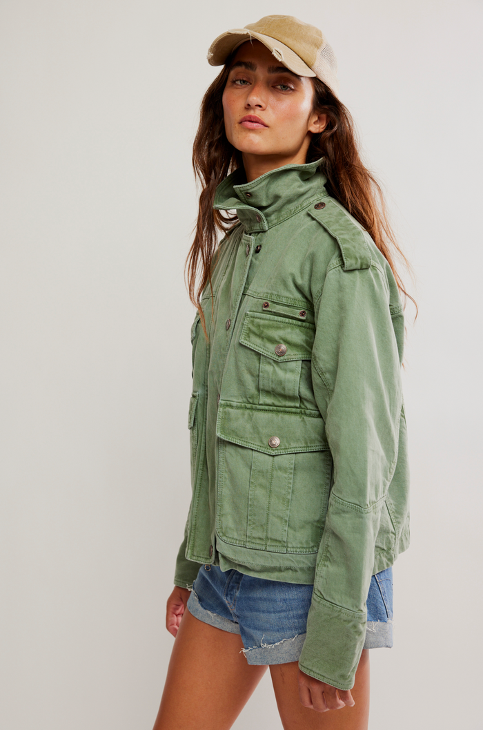 Kali Washed Jacket in Forest Run