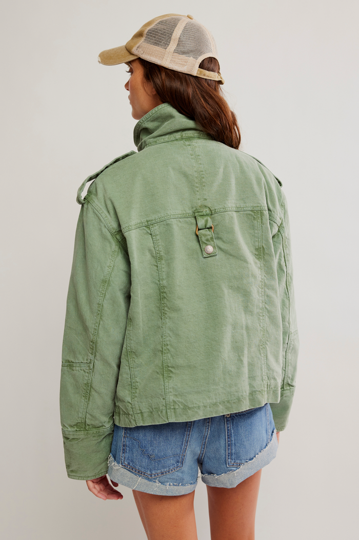 Kali Washed Jacket in Forest Run