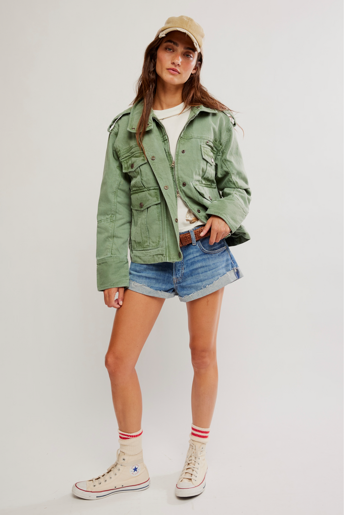Kali Washed Jacket in Forest Run