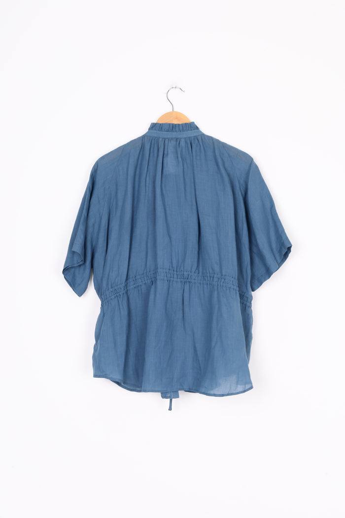 Karen Walker Womens Blue Blouse Size 12