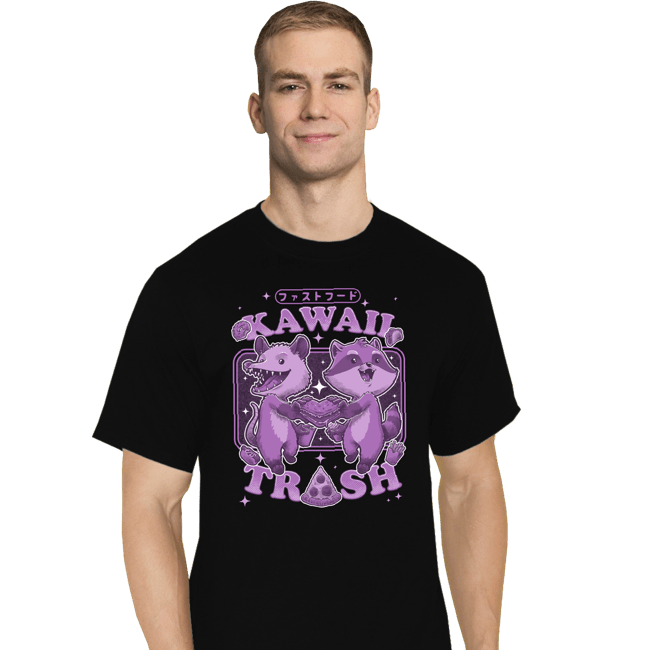 Secret_Shirts T-Shirts, Tall / Large / Black Kawaii Trash
