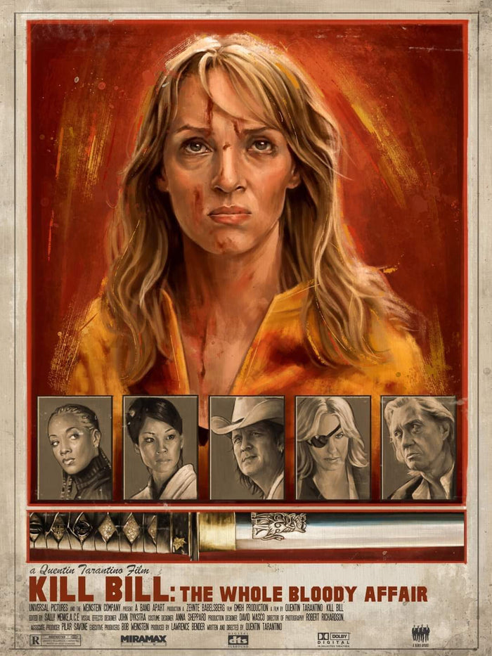 Kill Bill by Robert Bruno, 18" x 24" Fine Art Giclee