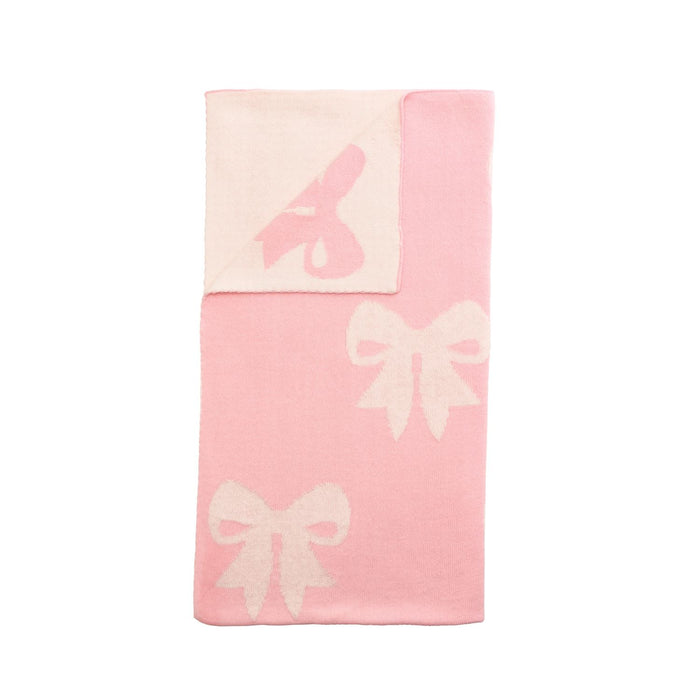 Knit Bow Blanket - Madison's Niche
