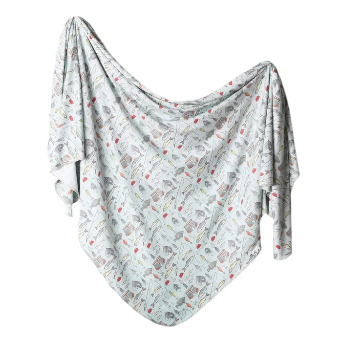 Knit Swaddle Blanket - Trout