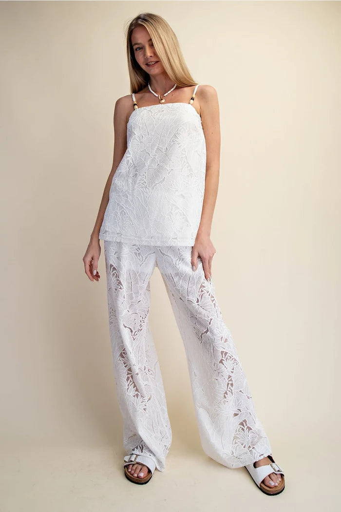 Lace Breeze Wide Leg Pants