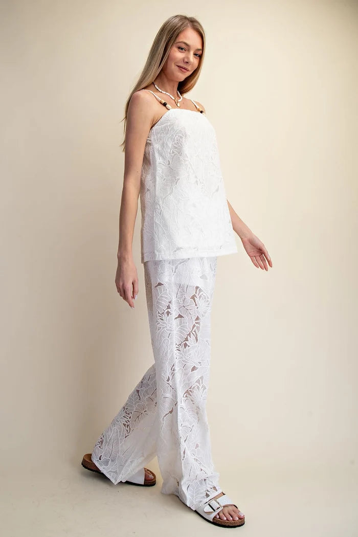 Lace Breeze Wide Leg Pants