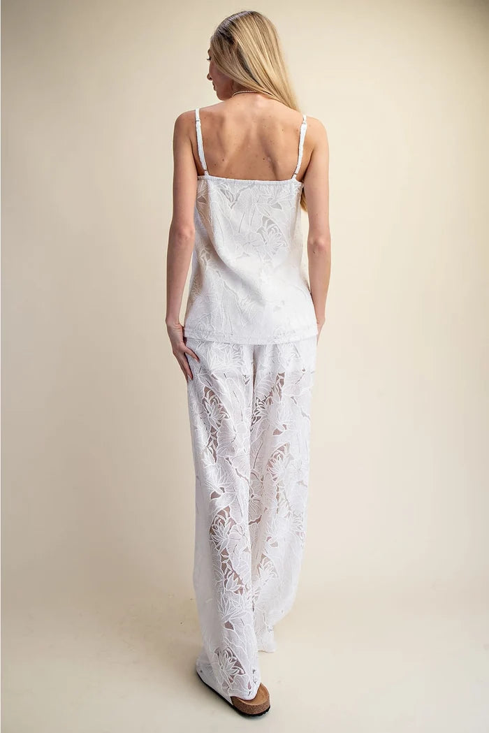 Lace Breeze Wide Leg Pants