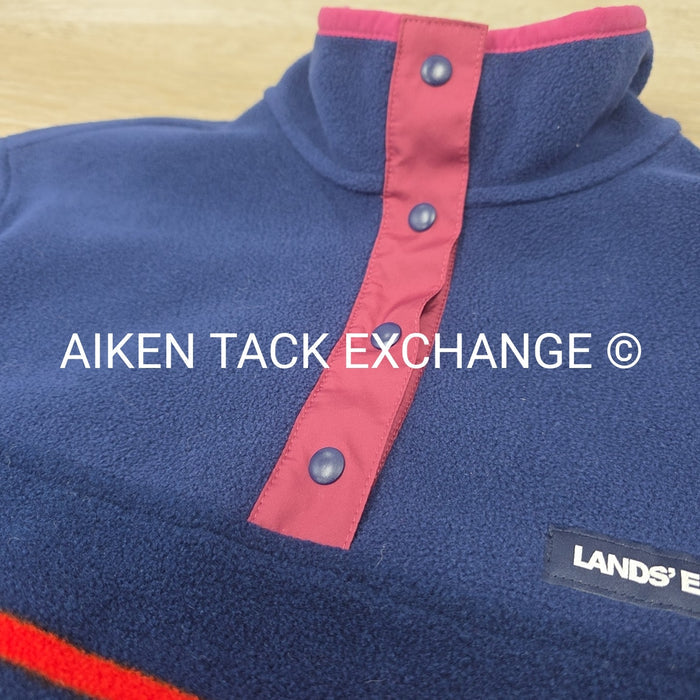 Land's End Long Sleeve Fleece Pull Over, Size Medium