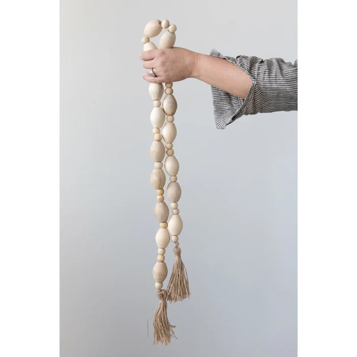 Large Wood Bead Garland - Madison's Niche