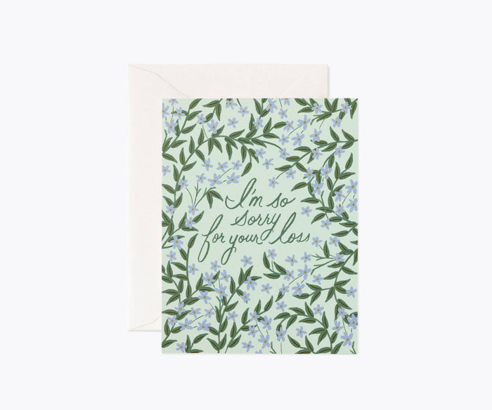 Laurel Sympathy Card.