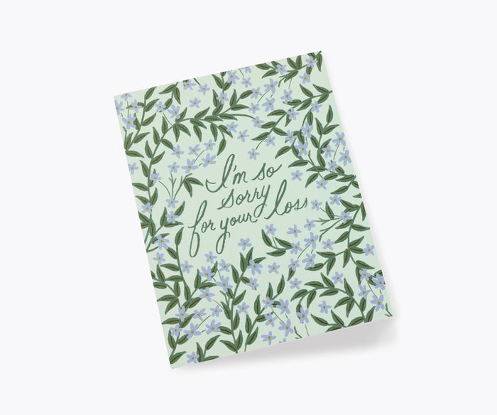 Laurel Sympathy Card.