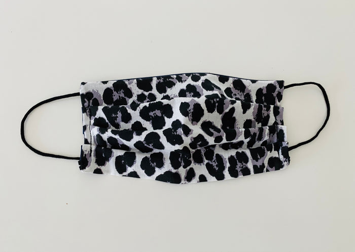 Leopard print re- usable adjustable face cover
