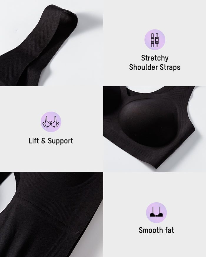 Lifting Wire-Free Antibacterial Jelly Bra