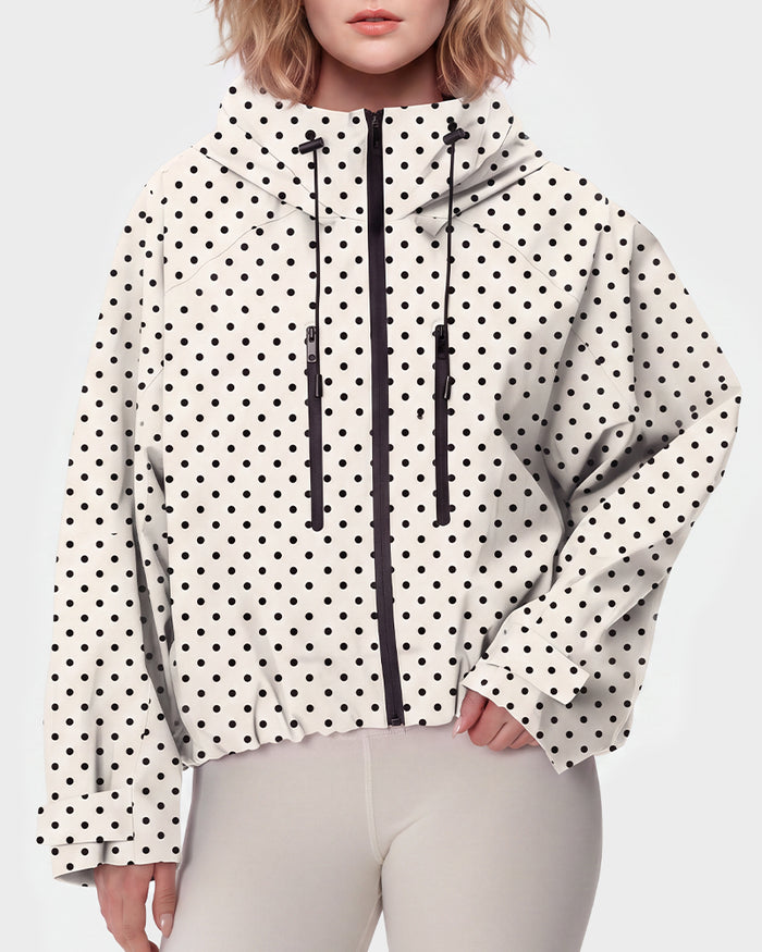 White Polka Dot / One Size