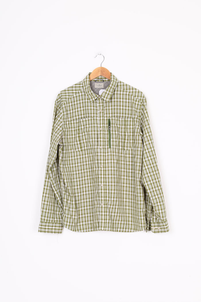 L.L Bean Mens Green Shirt Size M