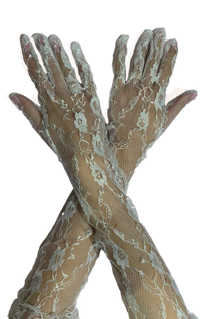 Long Lace Design Gloves