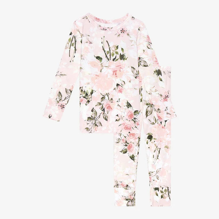 Long Sleeve Basic Pajama in Vintage Rose - Madison's Niche