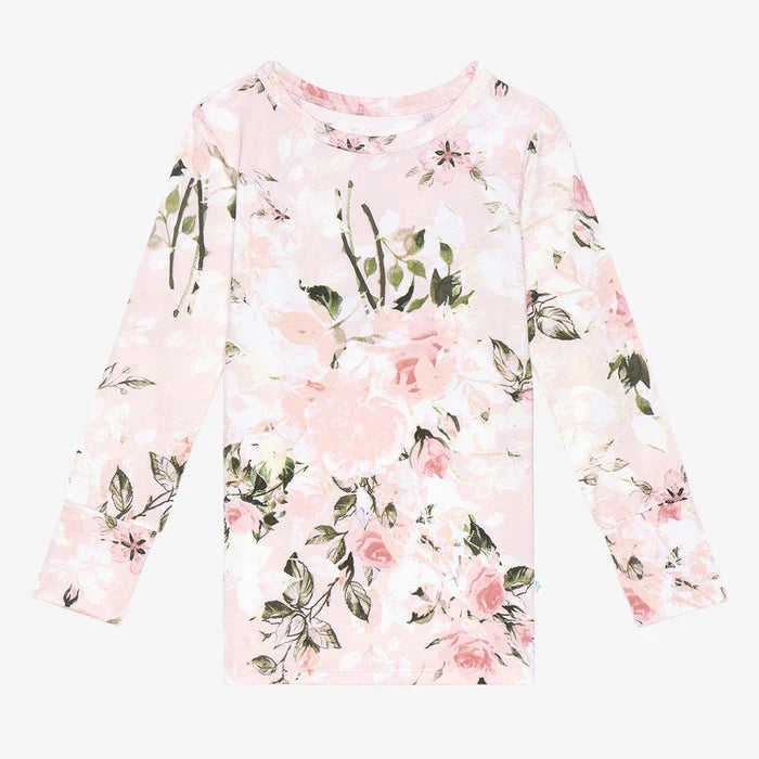Long Sleeve Basic Pajama in Vintage Rose - Madison's Niche