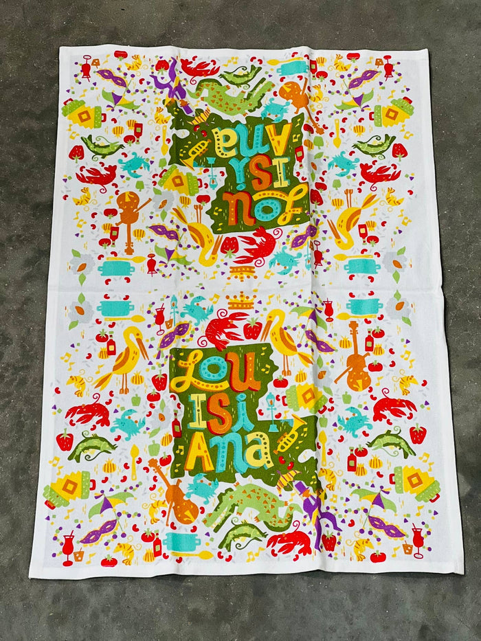 Kitchen Towel - Louisiana Puzzle - 318 Art & Frame