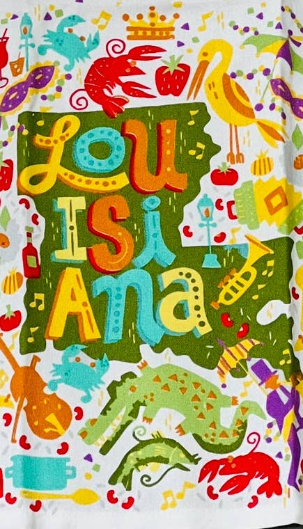 Kitchen Towel - Louisiana Puzzle - 318 Art & Frame
