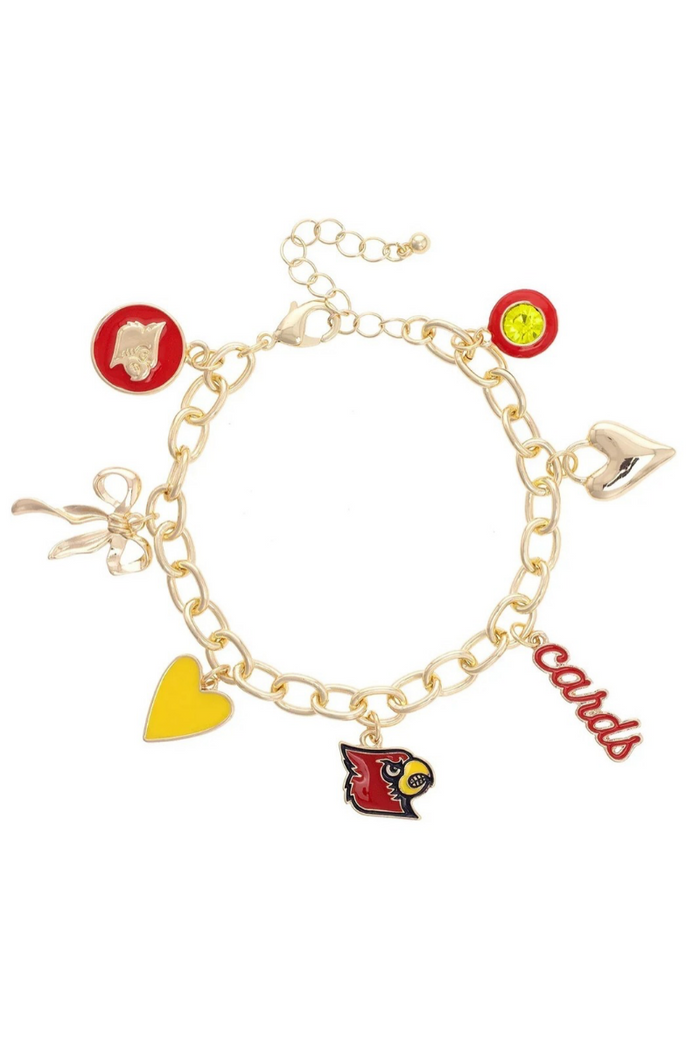 Louisville Cardinals Icons Charm Bracelet
