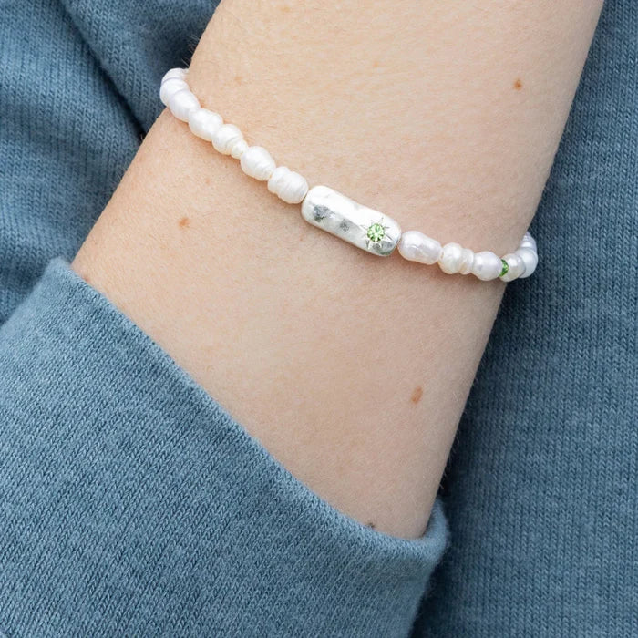 Luck Affirmation Bracelet in Silver - Madison's Niche