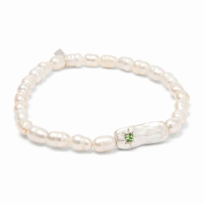 Luck Affirmation Bracelet in Silver - Madison's Niche