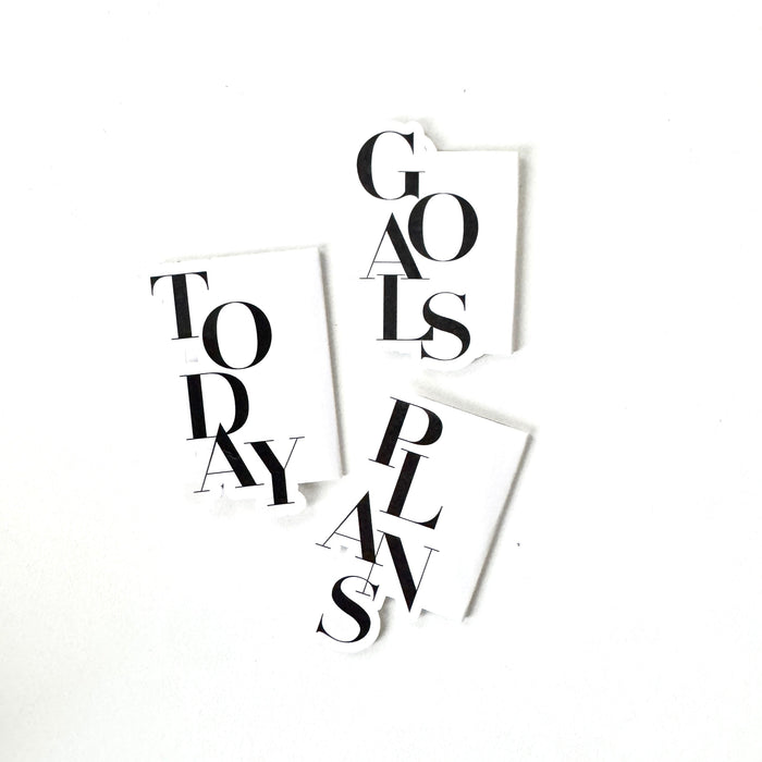 Magnetic Page Marker | 3 pc Set | Plans, Today + Goals Bold