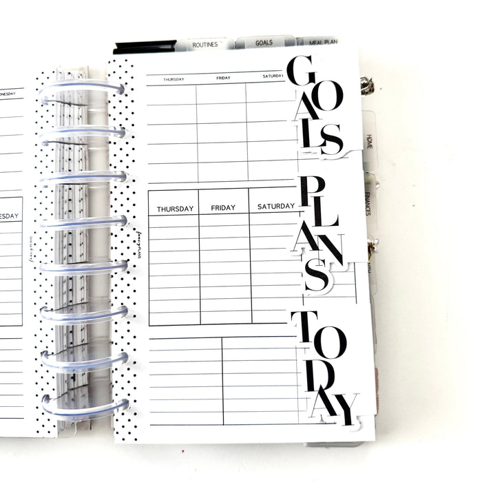 Magnetic Page Marker | 3 pc Set | Plans, Today + Goals Bold
