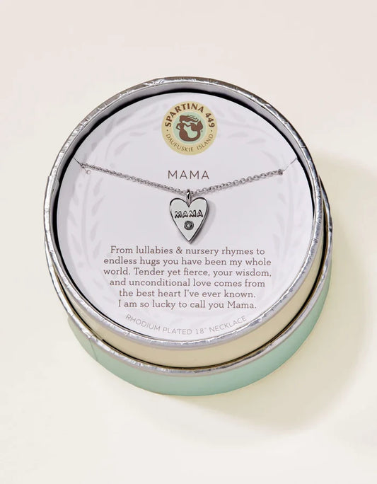 Mama Necklace in Silver - Madison's Niche