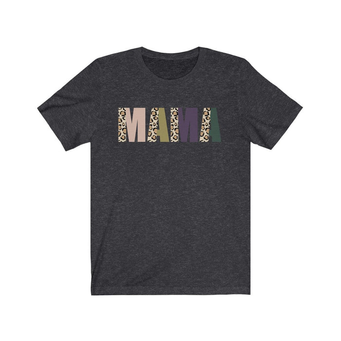 Mama Split Leopard Short Sleeve Tee T-Shirt