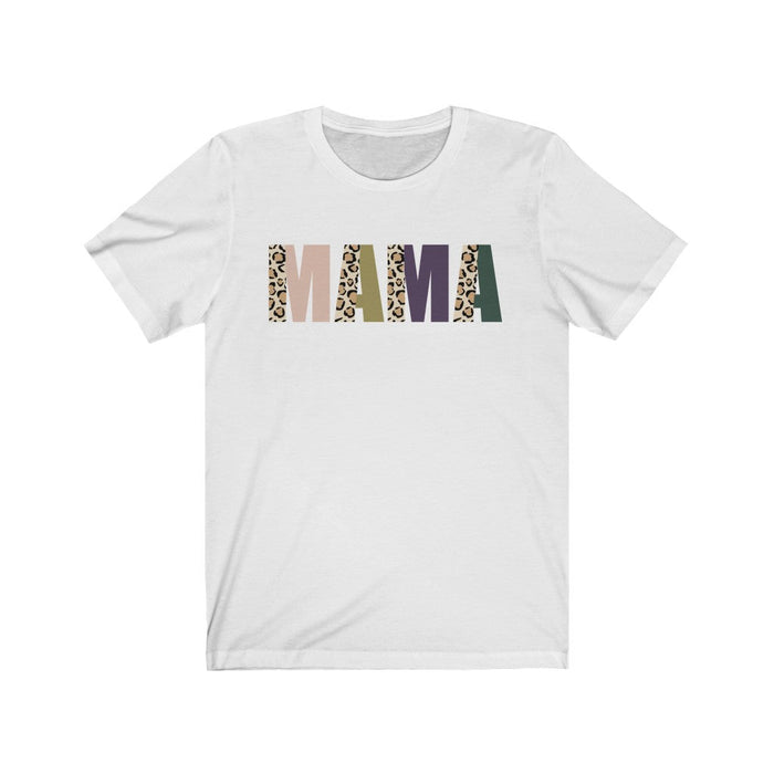 Mama Split Leopard Short Sleeve Tee T-Shirt