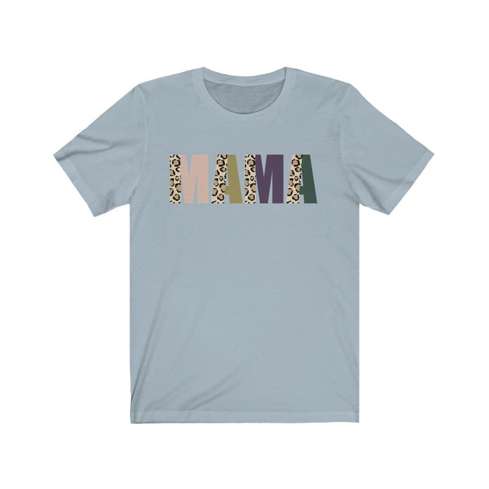 Mama Split Leopard Short Sleeve Tee T-Shirt