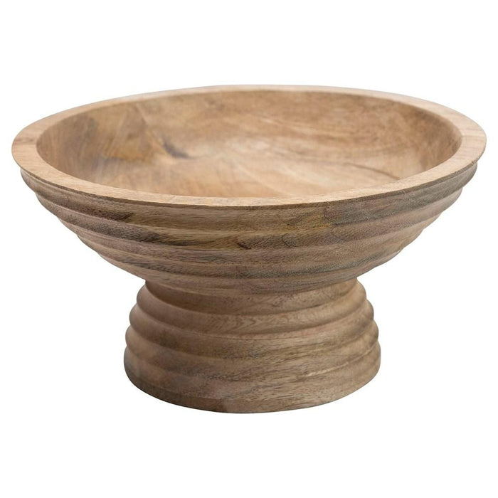 Mango Wood Footed Bowl - Madison's Niche