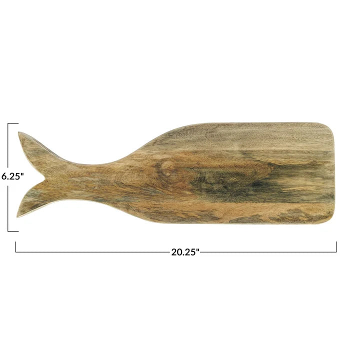 Mango Wood Whale Board - Madison's Niche