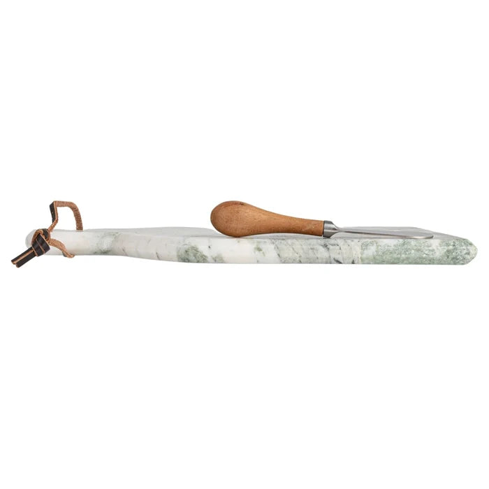 Marble Board With Knife - Madison's Niche