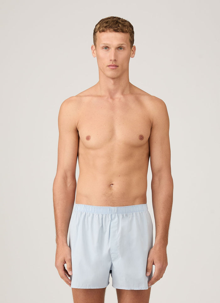 Men's Classic Boxer Short in Plain Blue