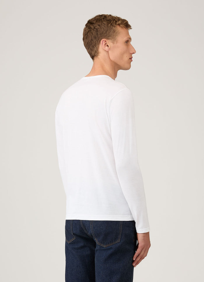 Men's Classic Long Sleeve T-shirt in White
