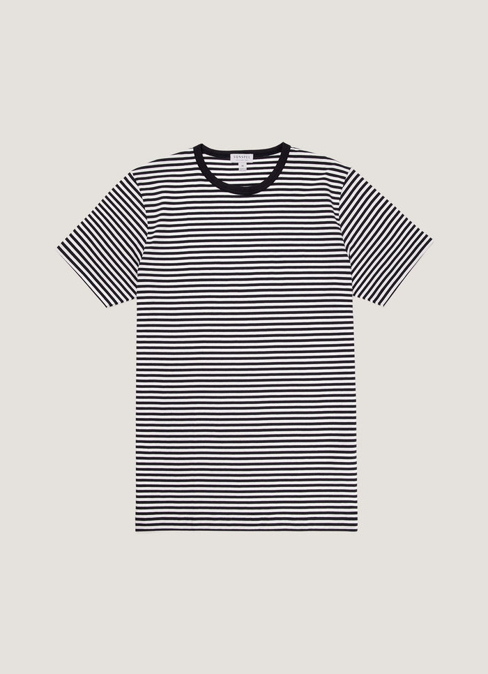 Men's Classic T-shirt in Navy/White English Stripe