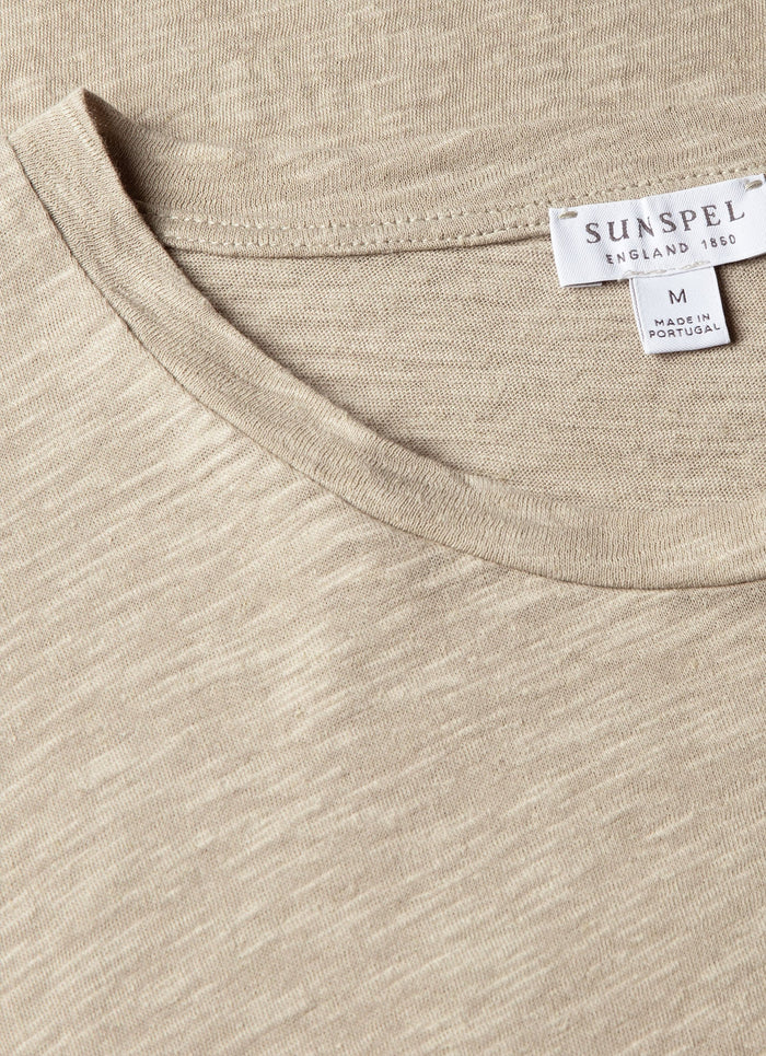 Men's Cotton Linen T-shirt in Ash