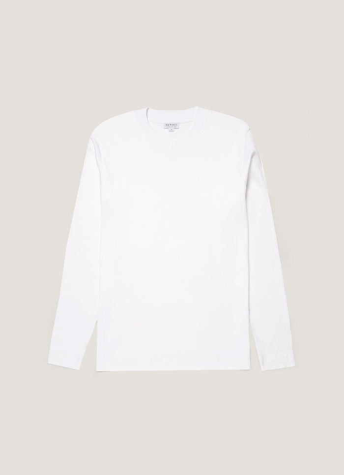 Men's Long Sleeve Heavyweight T-shirt in White