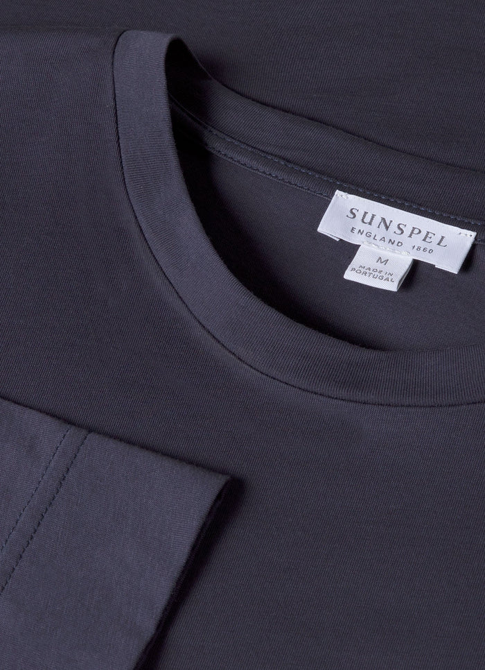 Men's Long Sleeve Riviera T-shirt in Navy