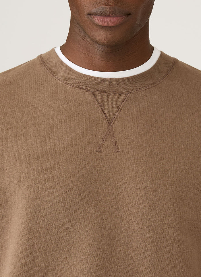 Men's Loopback Sweatshirt in Dark Cedar