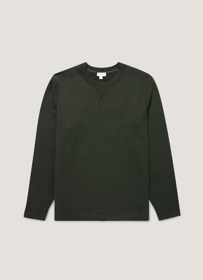 Men's Loopback Sweatshirt in Dark Green