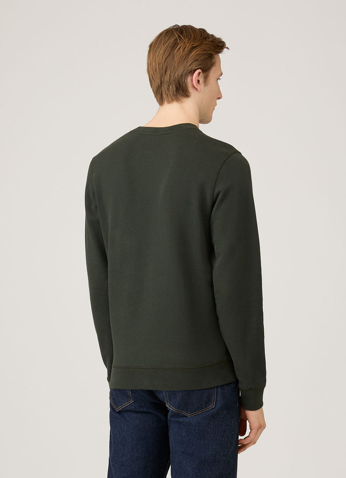 Men's Loopback Sweatshirt in Dark Green