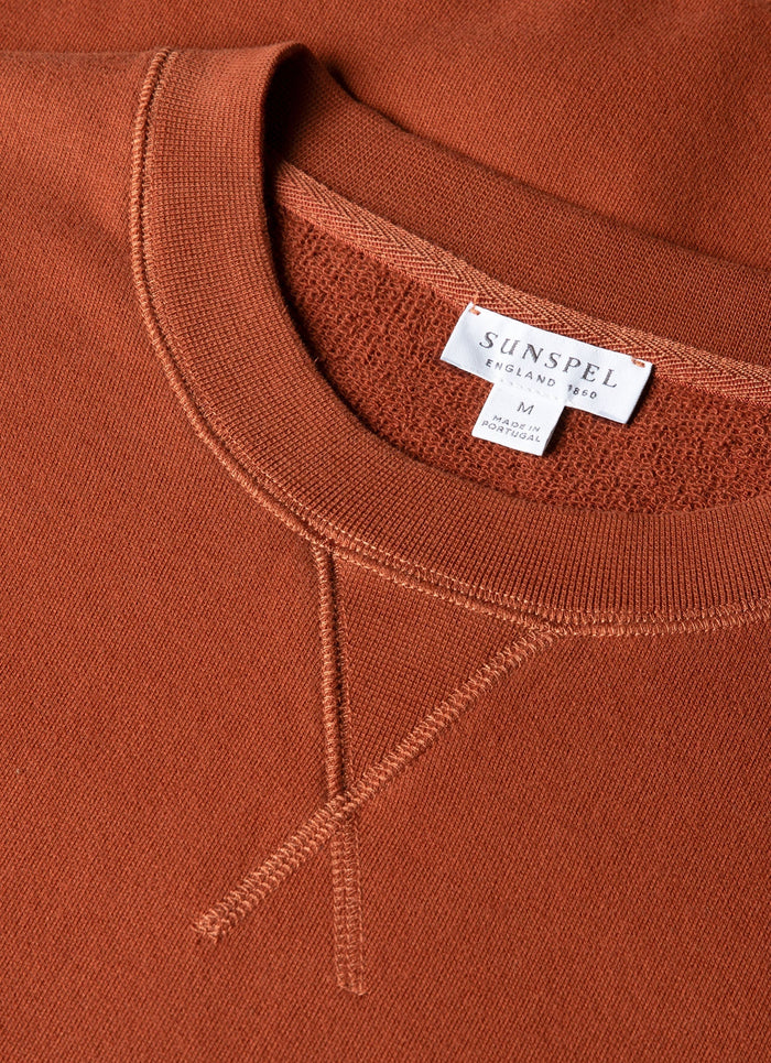 Men's Loopback Sweatshirt in Rust
