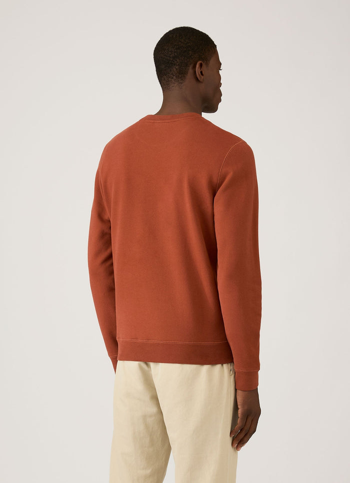 Men's Loopback Sweatshirt in Rust