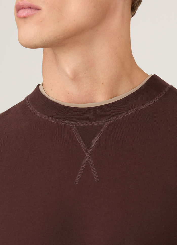Men's Loopback Sweatshirt in Truffle