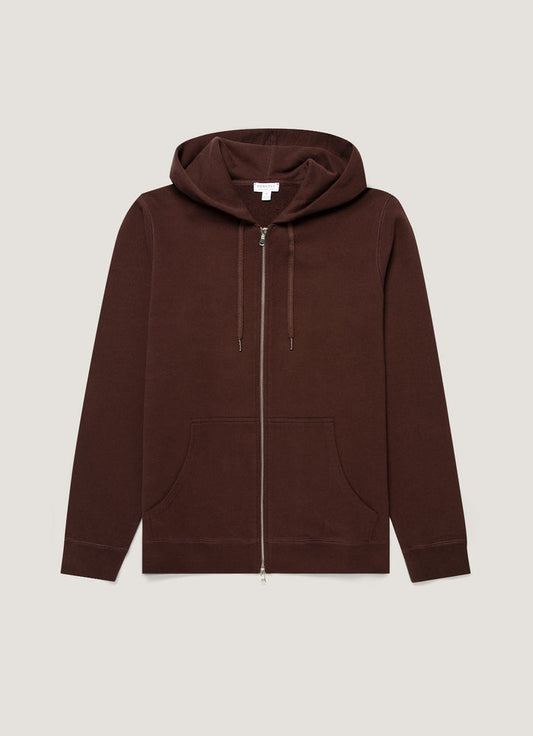 Men's Loopback Zip Hoodie in Bakelite