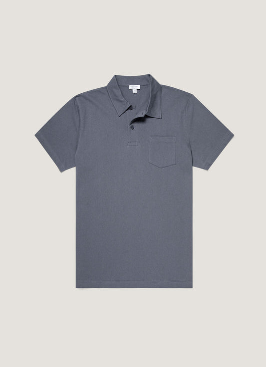 Men's Riviera Polo Shirt in Slate Blue